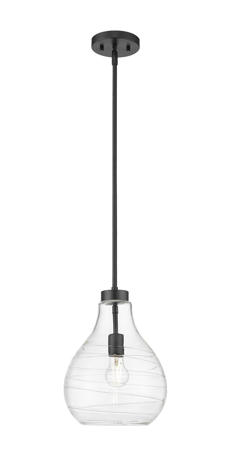 Z-Lite 496P10-MB One Light Pendant, Matte Black