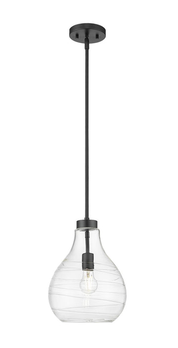 Z-Lite 496P10-MB One Light Pendant, Matte Black