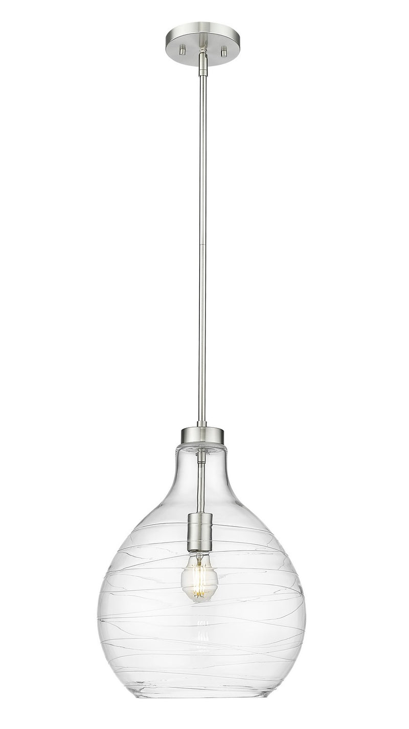 Z-Lite 496P13-BN One Light Pendant, Brushed Nickel