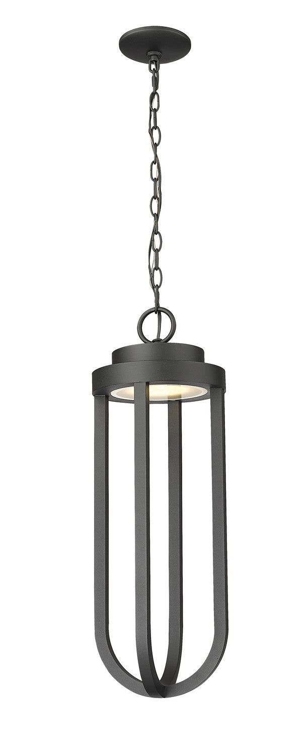 Z-Lite 5005CHB-BK-LED LED Outdoor Chain Mount Ceiling Fixture, Sand Black