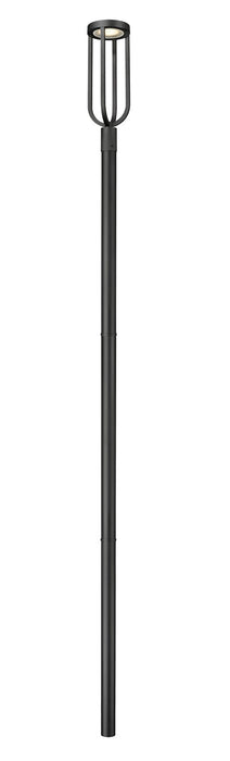 Z-Lite 5005PHB-5009P120-BK LED Outdoor Post Moun Fixture, Sand Black