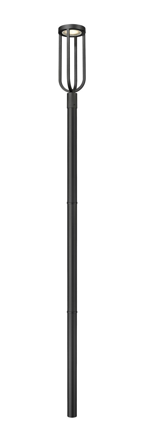 Z-Lite 5005PHB-5009P96-BK-L LED Outdoor Post Moun Fixture, Sand Black