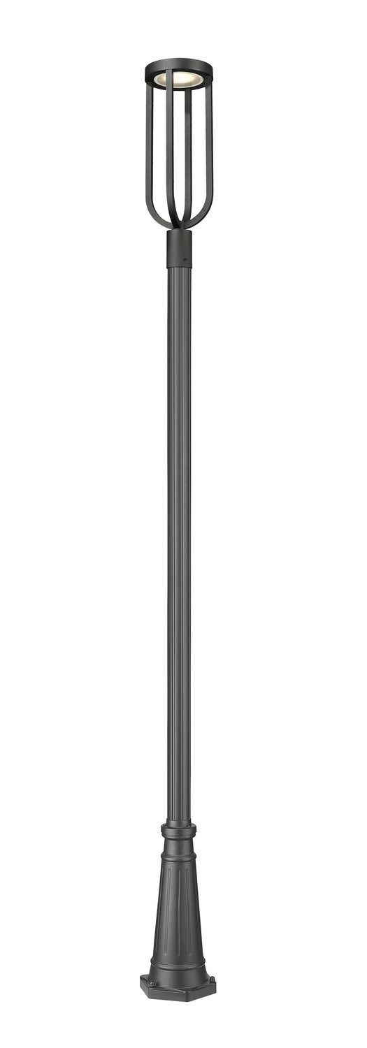 Z-Lite 5005PHB-519P-BK-LED LED Outdoor Post Moun Fixture, Sand Black