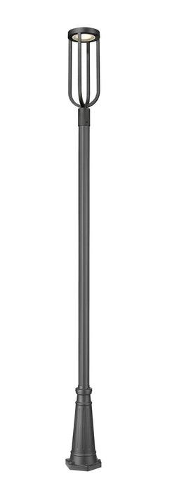Z-Lite 5005PHB-519P-BK-LED LED Outdoor Post Moun Fixture, Sand Black