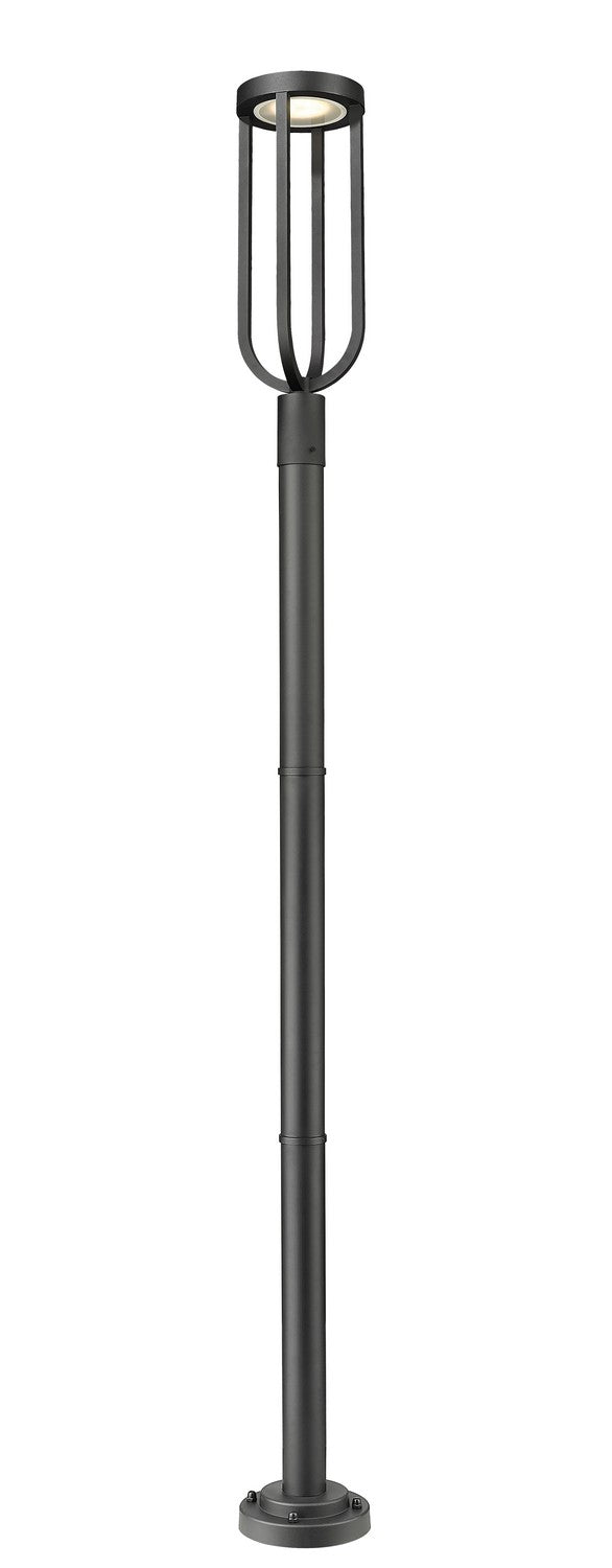Z-Lite 5005PHB-567P-BK-LED LED Outdoor Post Moun Fixture, Sand Black