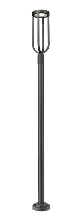 Z-Lite 5005PHB-567P-BK-LED LED Outdoor Post Moun Fixture, Sand Black
