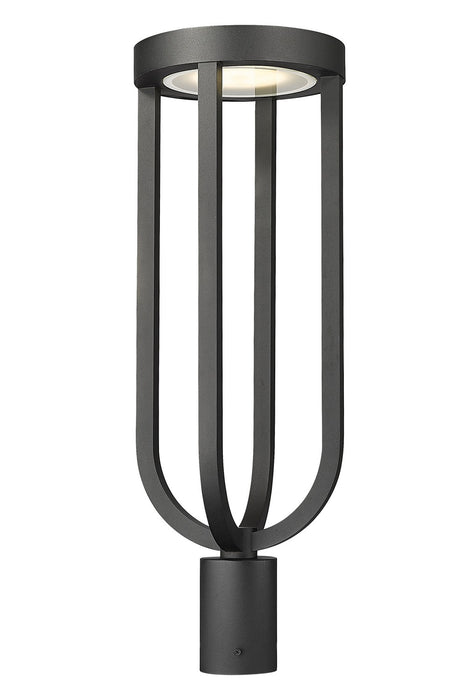 Z-Lite 5005PHB-BK-LED LED Outdoor Post Moun Fixture, Sand Black