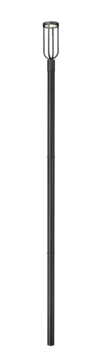 Z-Lite 5005PHM-5009P120-BK LED Outdoor Post Moun Fixture, Sand Black