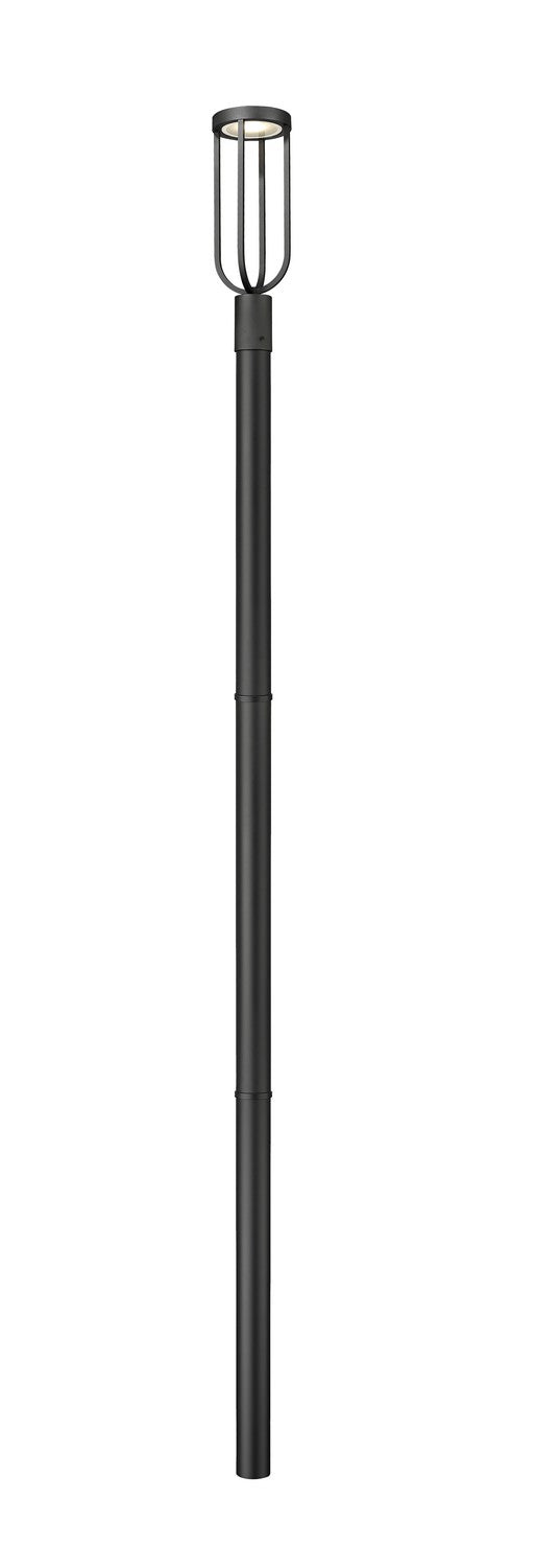 Z-Lite 5005PHM-5009P96-BK-L LED Outdoor Post Moun Fixture, Sand Black