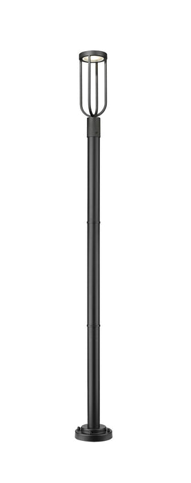 Z-Lite 5005PHM-5012P-BK-LED LED Outdoor Post Moun Fixture, Sand Black