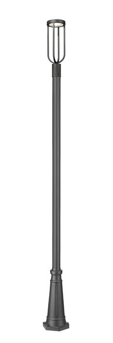 Z-Lite 5005PHM-519P-BK-LED LED Outdoor Post Moun Fixture, Sand Black