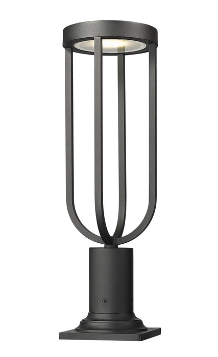 Z-Lite 5005PHM-533PM-BK-LED LED Outdoor Pier Mounted Fixture, Sand Black