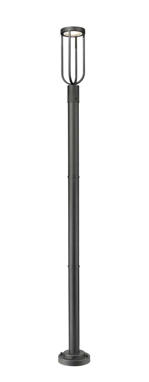 Z-Lite 5005PHM-567P-BK-LED LED Outdoor Post Moun Fixture, Sand Black