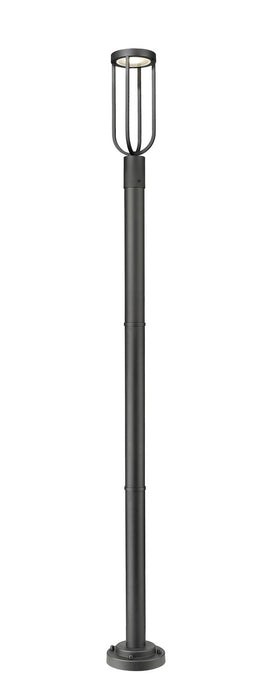 Z-Lite 5005PHM-567P-BK-LED LED Outdoor Post Moun Fixture, Sand Black