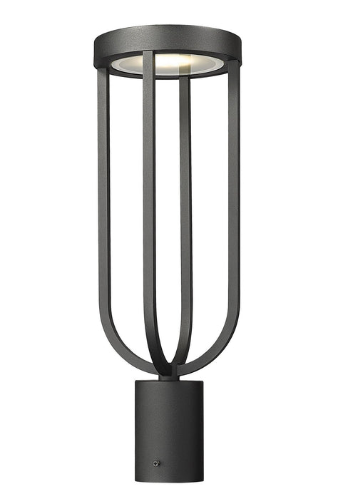 Z-Lite 5005PHM-BK-LED LED Outdoor Post Moun Fixture, Sand Black