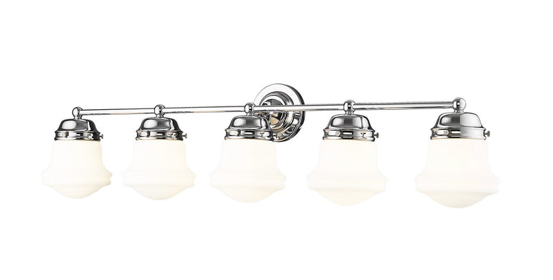 Z-Lite 735-5V-CH Five Light Vanity, Chrome