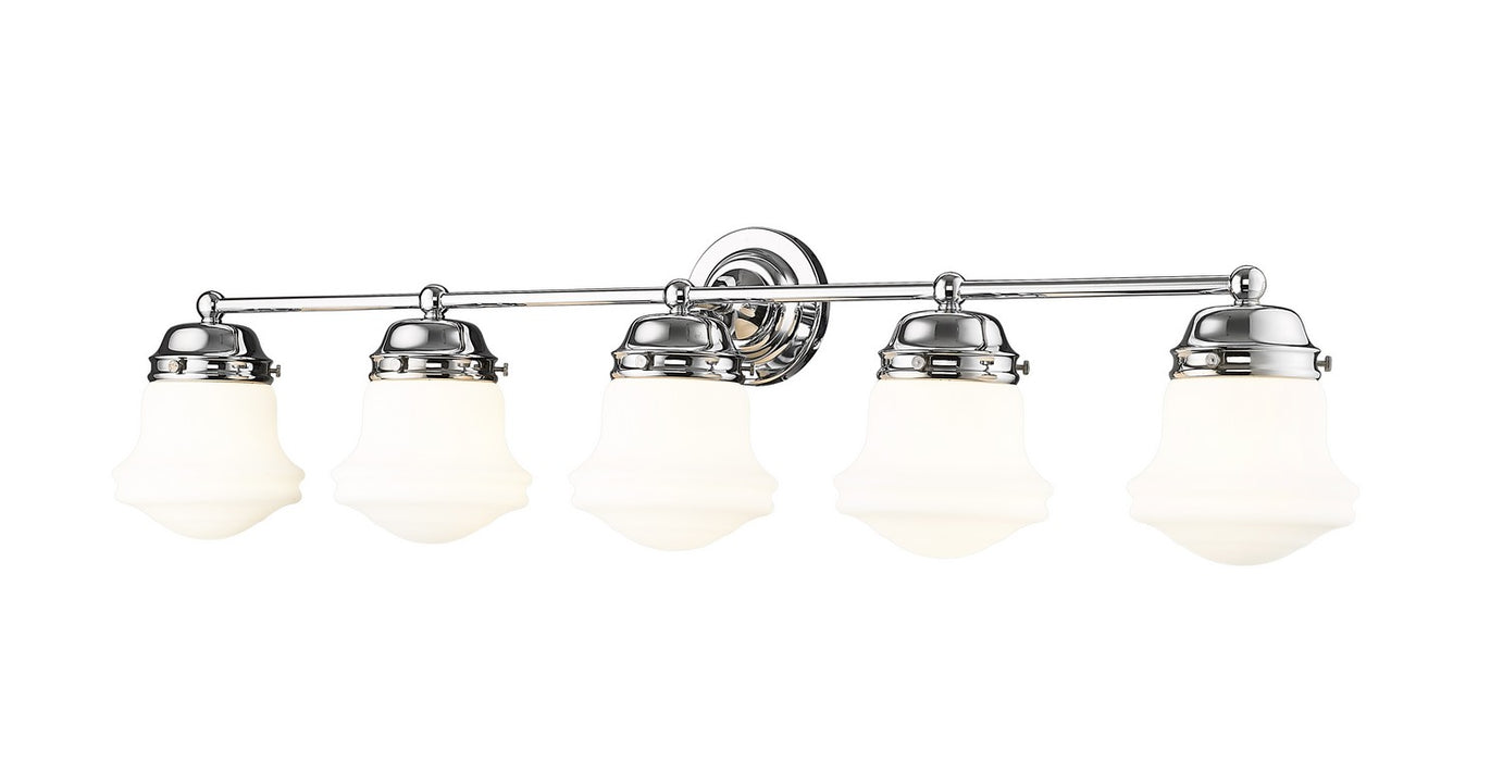 Z-Lite 735-5V-CH Five Light Vanity, Chrome