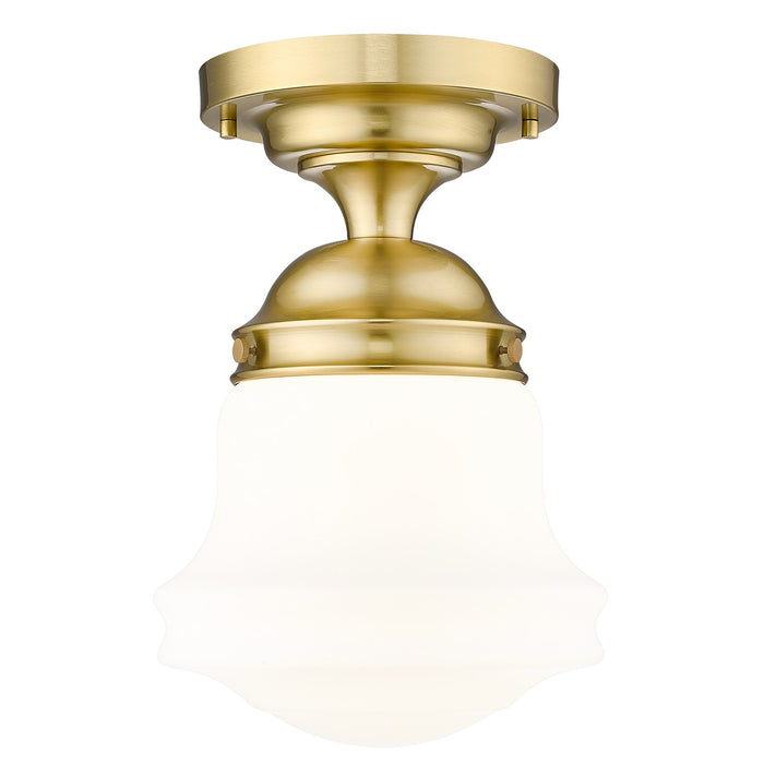 Z-Lite 735F10-LG One Light Flush Mount, Luxe Gold