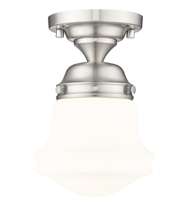 Z-Lite 735F1-BN One Light Flush Mount, Brushed Nickel