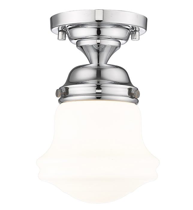 Z-Lite 735F1-CH One Light Flush Mount, Chrome