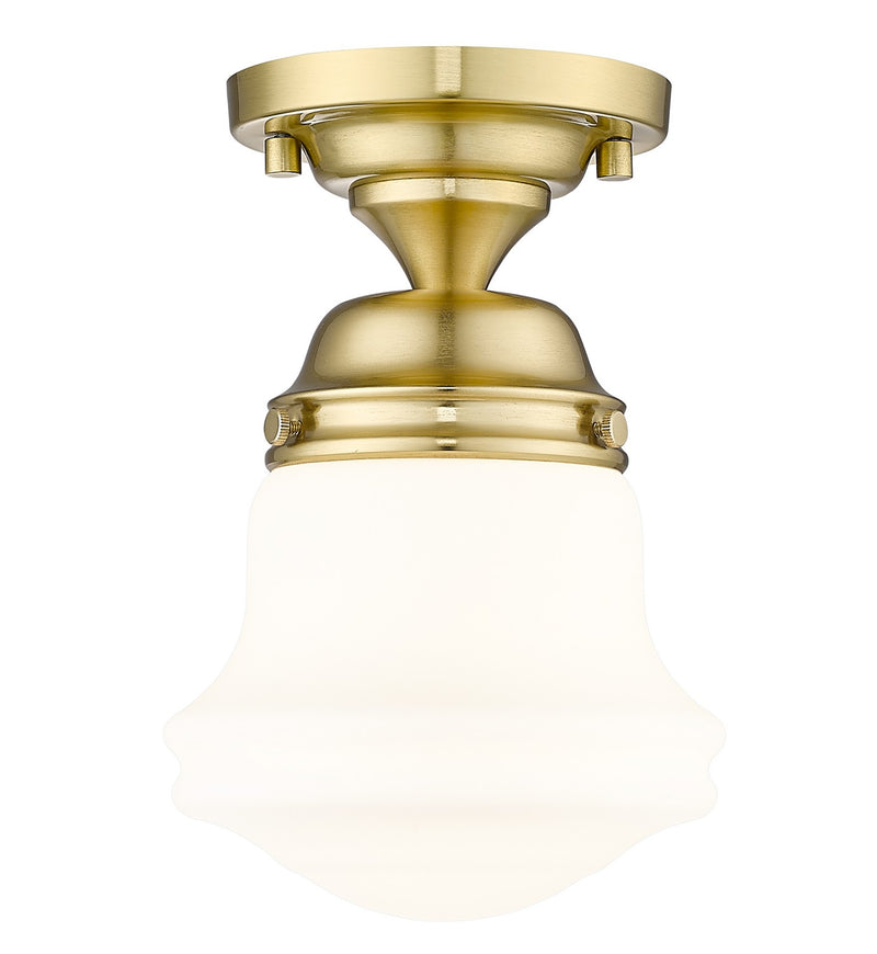 Z-Lite 735F1-LG One Light Flush Mount, Luxe Gold