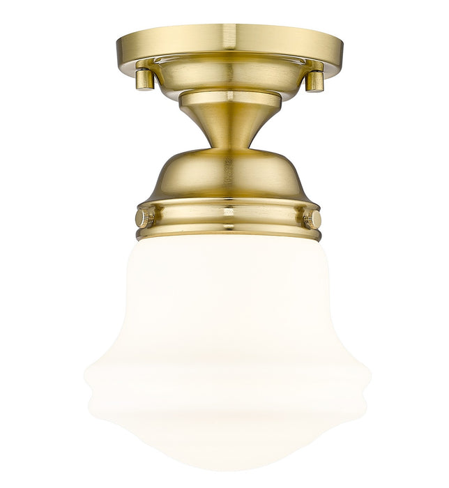 Z-Lite 735F1-LG One Light Flush Mount, Luxe Gold