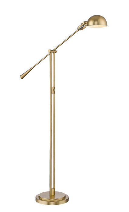 Z-Lite 741FL-HBR One Light Floor Lamp, Heritage Brass