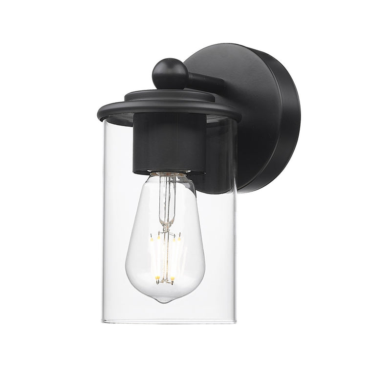 Z-Lite 742-1S-MB One Light Wall Sconce, Matte Black