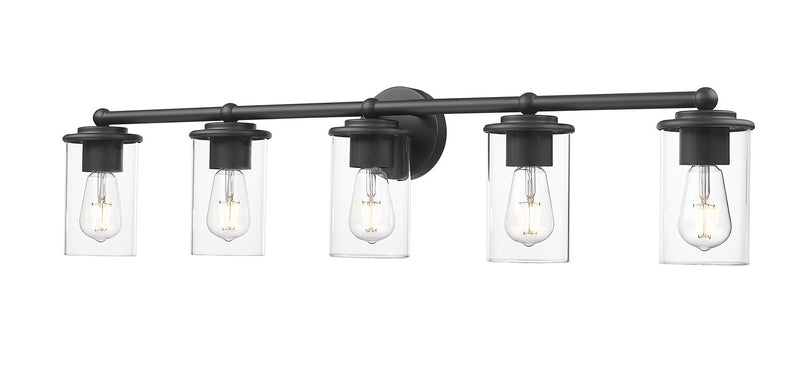Z-Lite 742-5V-MB Five Light Vanity, Matte Black