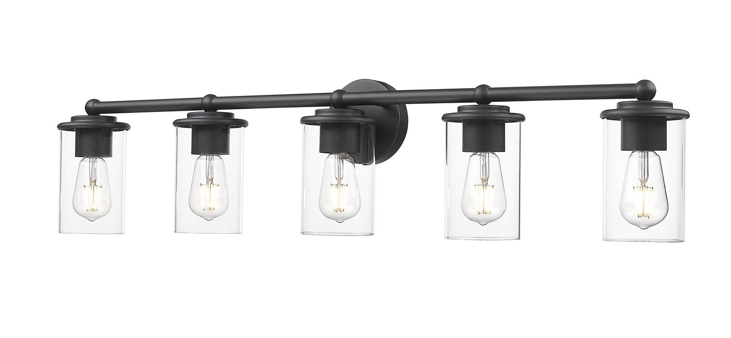 Z-Lite 742-5V-MB Five Light Vanity, Matte Black