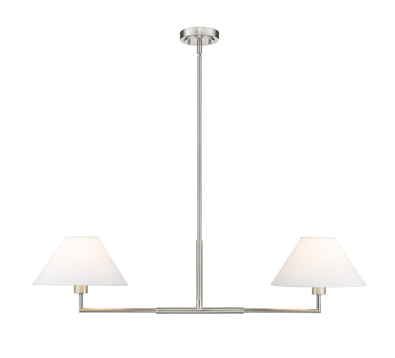 Z-Lite 744-42L-BN Two Light Chandelier, Brushed Nickel
