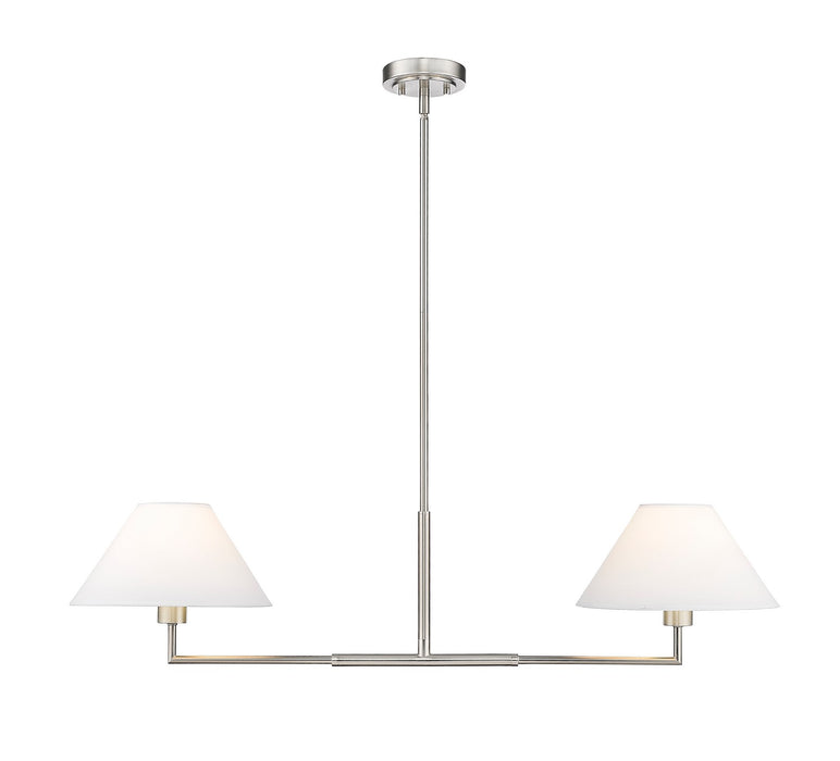 Z-Lite 744-42L-BN Two Light Chandelier, Brushed Nickel