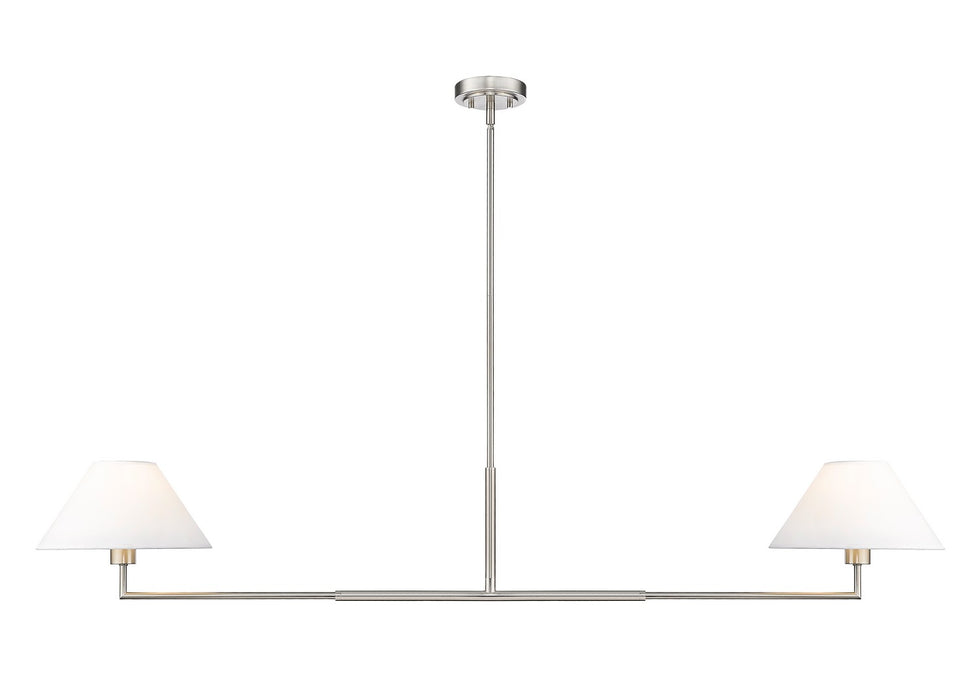 Z-Lite 744-62L-BN Two Light Chandelier, Brushed Nickel
