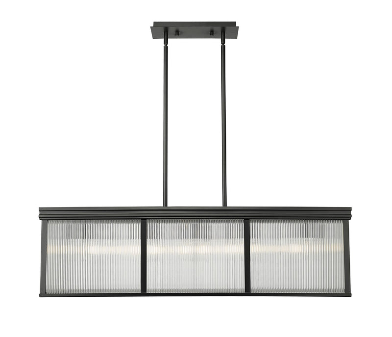 Z-Lite 7504-42L-MB Ten Light Pendant, Matte Black