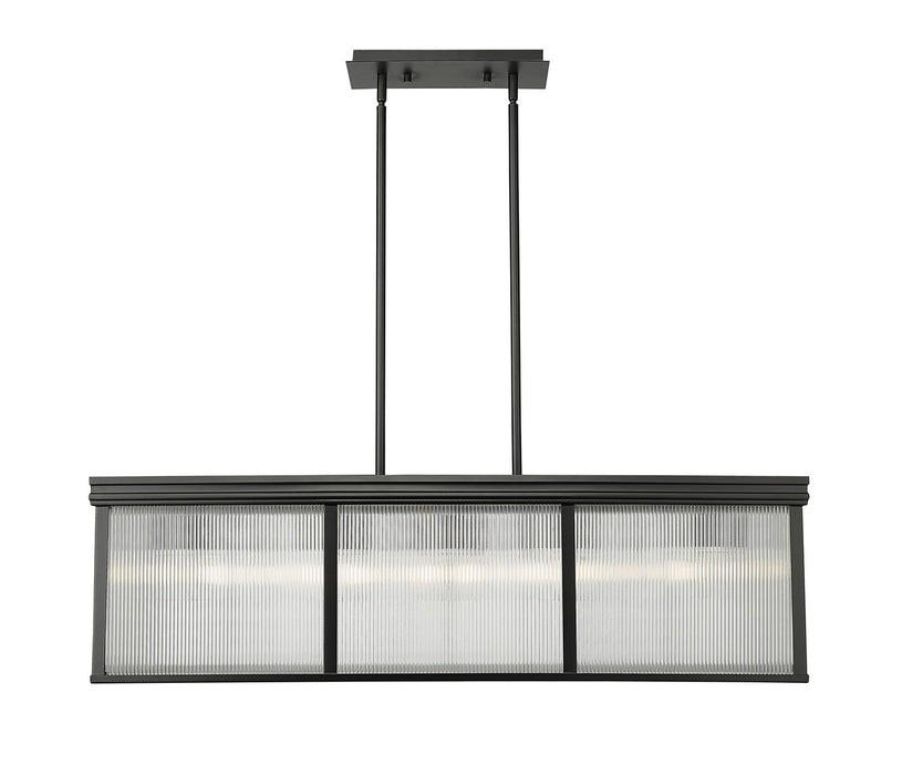 Z-Lite 7504-42L-MB Ten Light Pendant, Matte Black