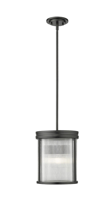 Z-Lite 7504P10-MB Three Light Pendant, Matte Black
