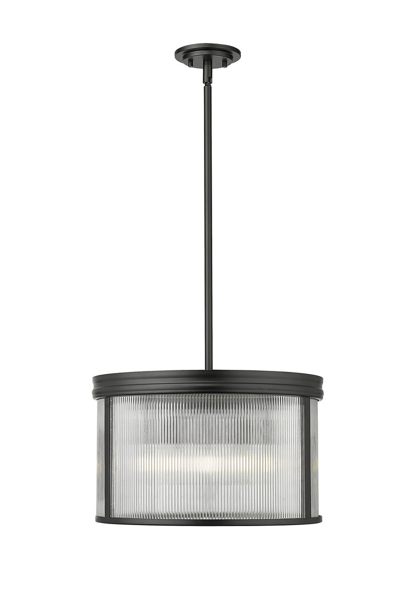 Z-Lite 7504P18-MB Five Light Pendant, Matte Black