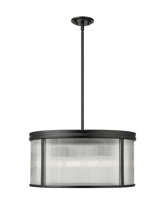 Z-Lite 7504P24-MB Six Light Chandelier, Matte Black