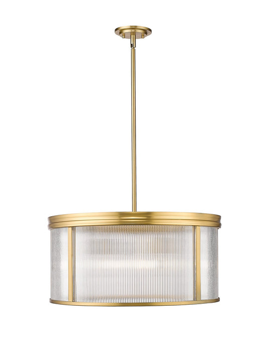 Z-Lite 7504P24-MGLD Six Light Chandelier, Modern Gold