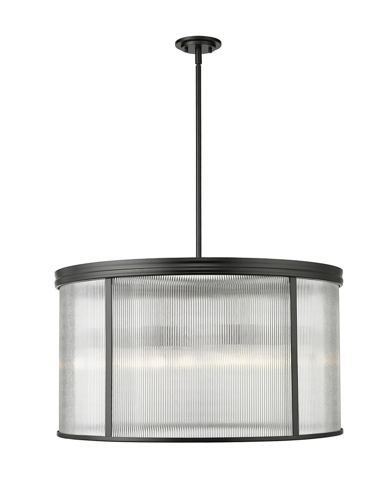 Z-Lite 7504P32-MB Nine Light Chandelier, Matte Black