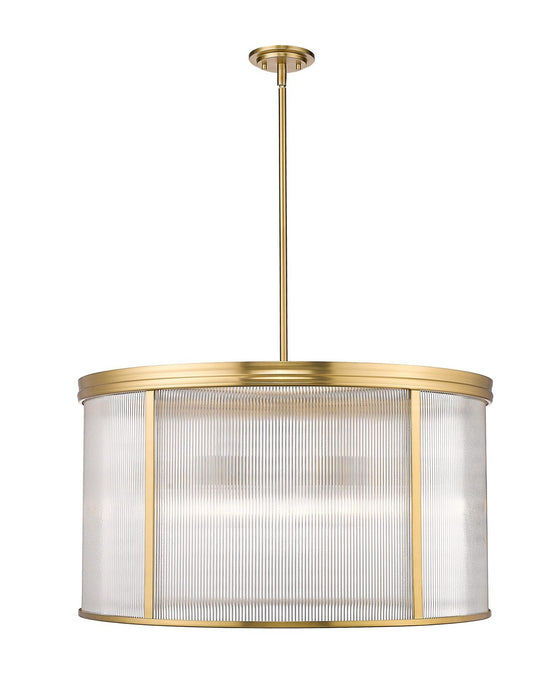 Z-Lite 7504P32-MGLD Nine Light Chandelier, Modern Gold