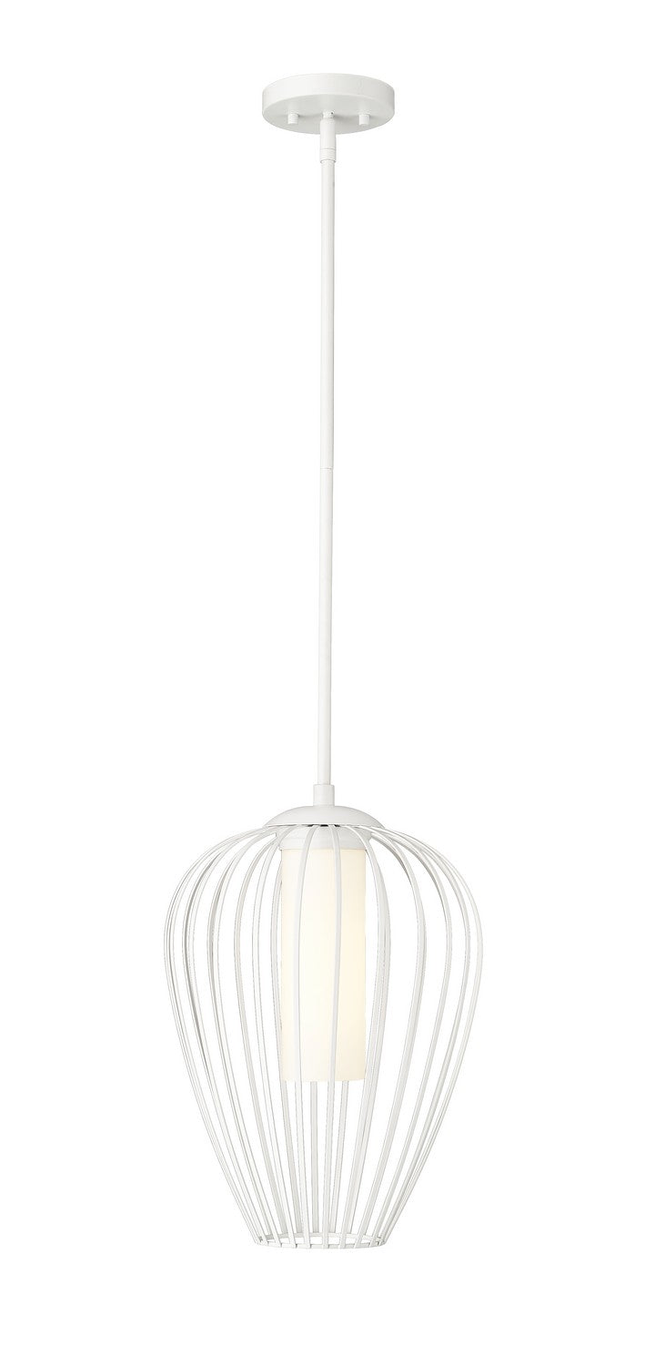 Z-Lite 7507-12TW One Light Pendant, Textured White