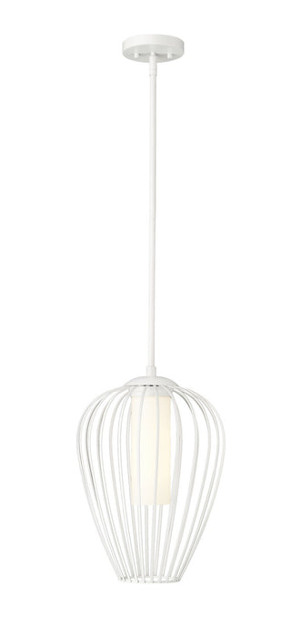 Z-Lite 7507-12TW One Light Pendant, Textured White