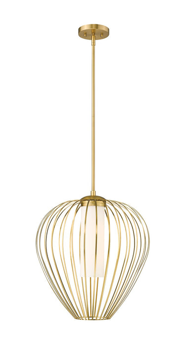 Z-Lite 7507-18MGLD One Light Pendant, Modern Gold