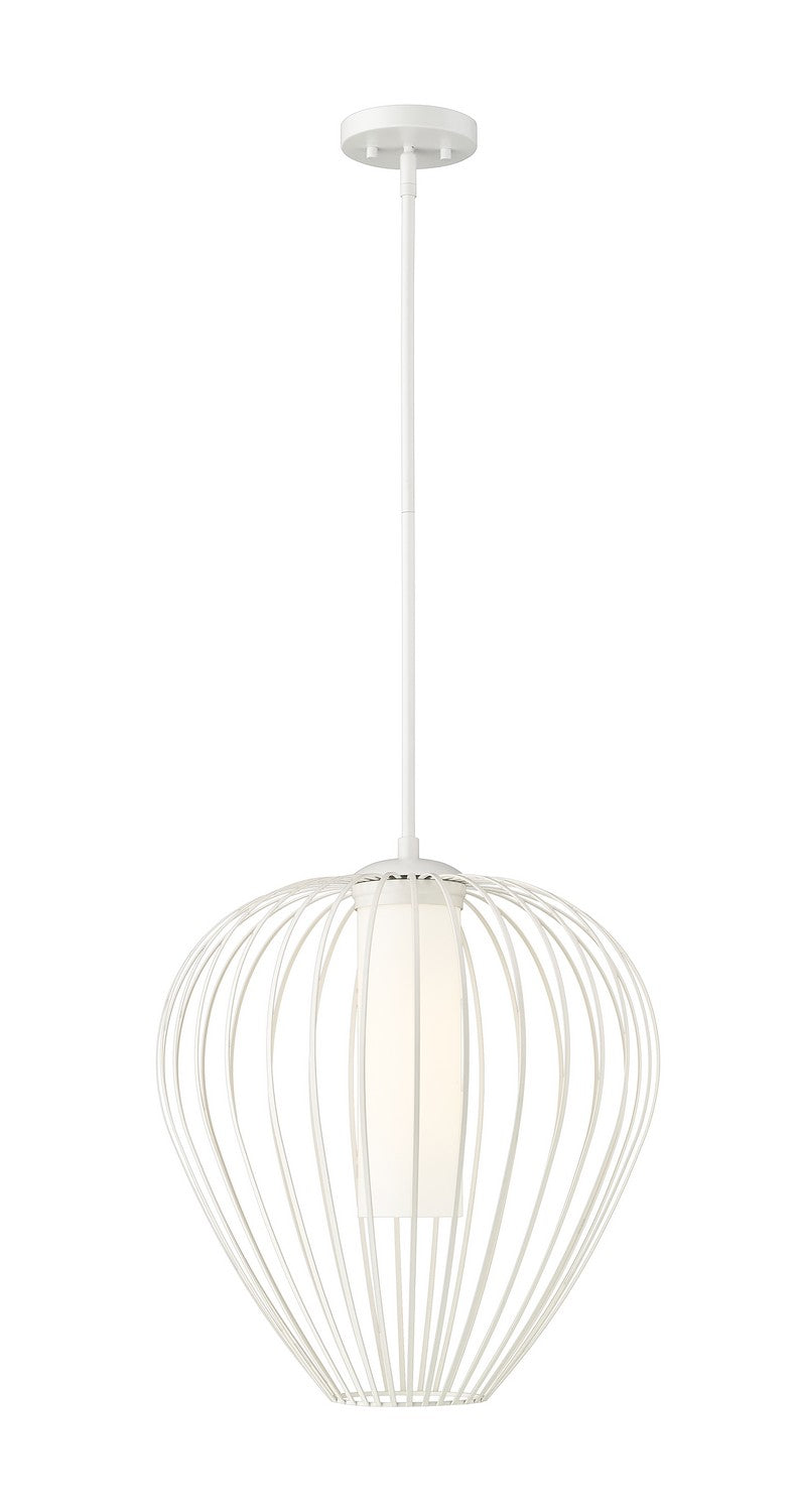 Z-Lite 7507-18TW One Light Pendant, Textured White
