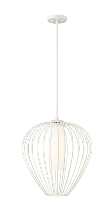 Z-Lite 7507-18TW One Light Pendant, Textured White
