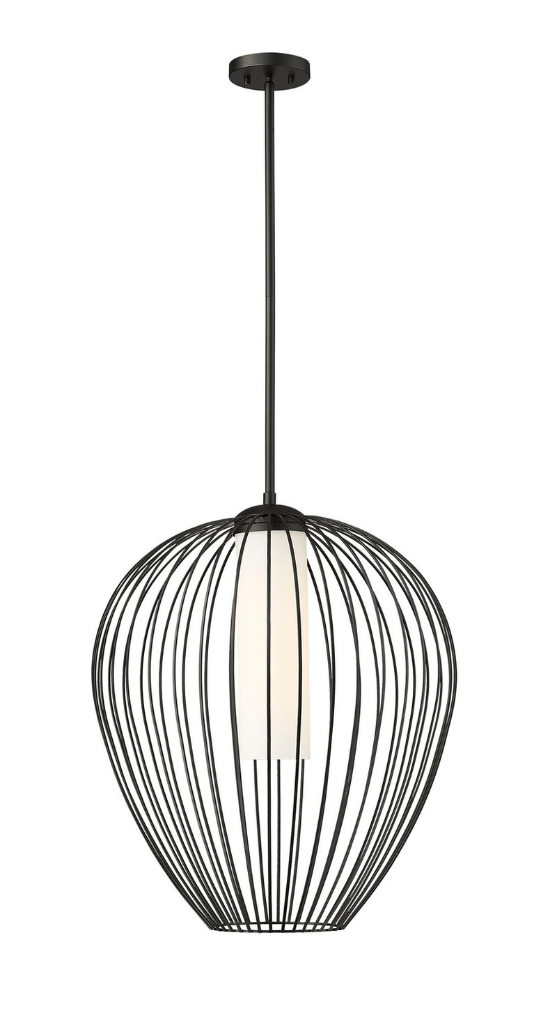 Z-Lite 7507-22MB One Light Pendant, Matte Black