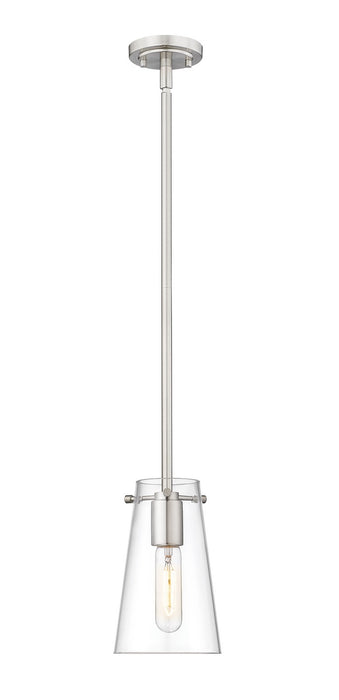 Z-Lite 7508MP-ROD-BN One Light Pendant, Brushed Nickel