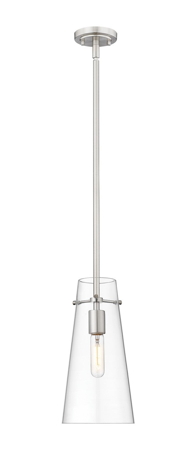 Z-Lite 7508P-ROD-BN One Light Pendant, Brushed Nickel