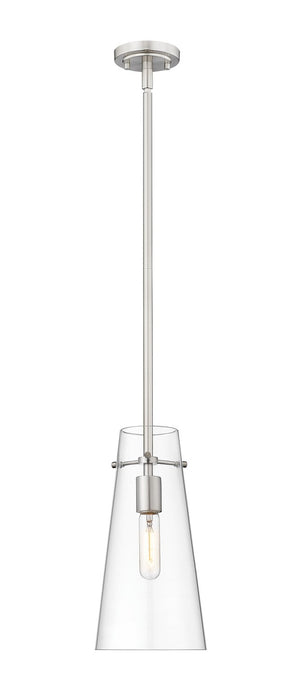 Z-Lite 7508P-ROD-BN One Light Pendant, Brushed Nickel